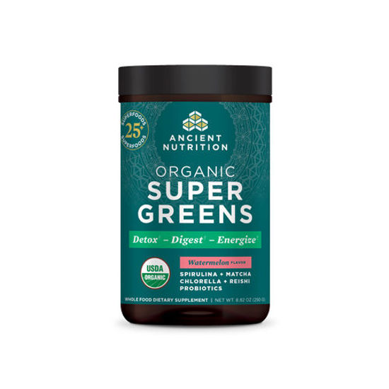 Picture of Organic SuperGreens (Watermelon) 250g by Ancient Nutrition  
